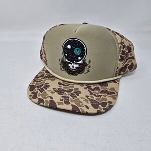 Grateful Dead Huckberry Hat Camo Trucker Cap Space Your Face New